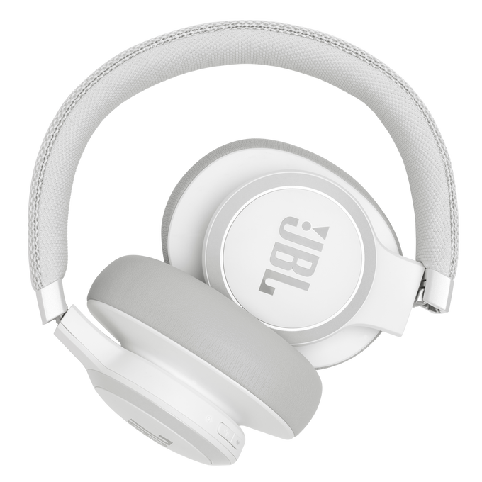JBL Live 650BTNC - White - Wireless Over-Ear Noise-Cancelling Headphones - Detailshot 6 image number null